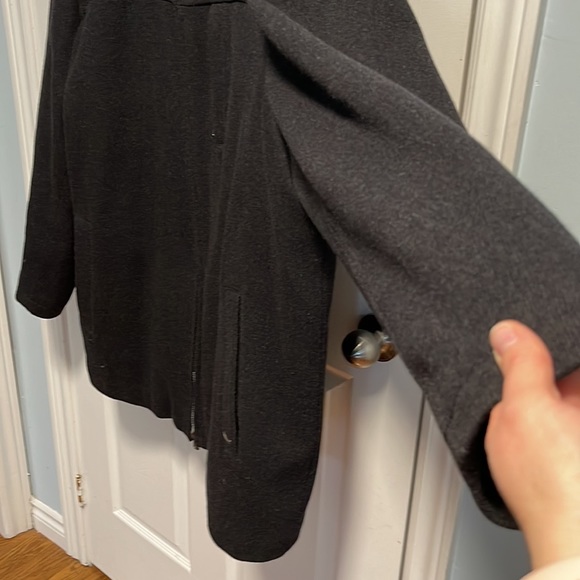 Calvin Klein Wool Blend Black Winter Coat with double Zipper XXL - Picture 10 of 16